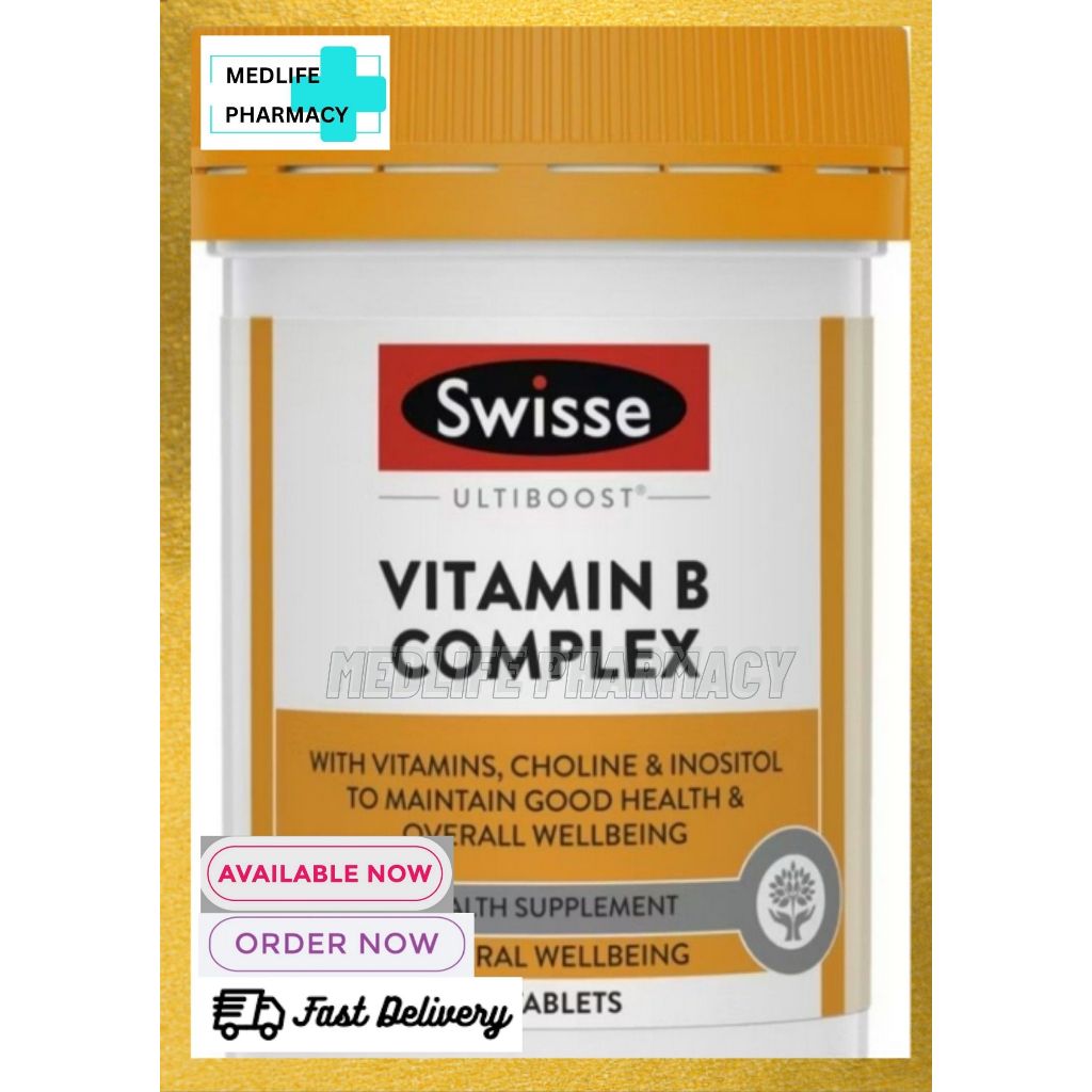 Swisse Ultiboost Vitamin B Complex 60 Tabs (Exp : 07/2027)