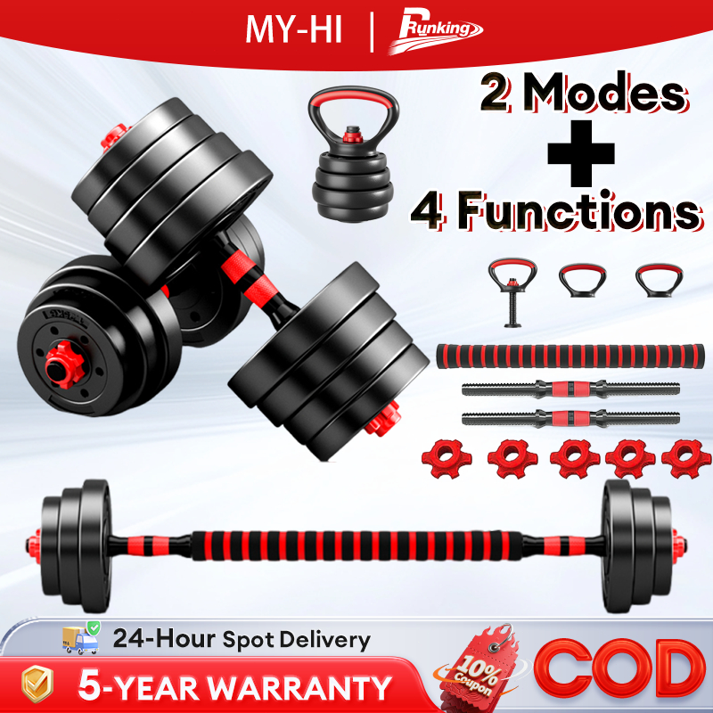 Dumbbell Set Adjustable Set Strength 40/30KG Barbell With Bold Connector Bumper Plate Combination Fitness Sport Training
