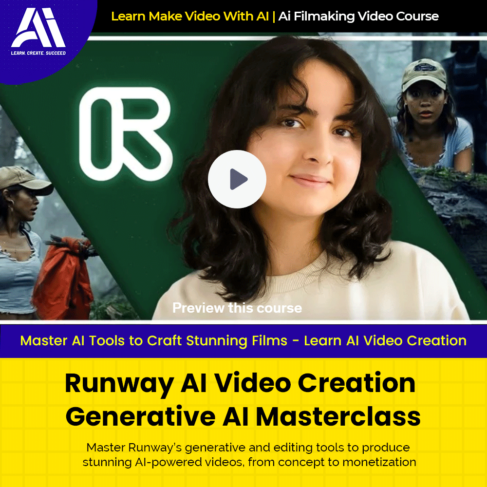 Video Course - Runway AI Video Creation Generative AI Masterclass |  Ai Make Video | Make Video With AI