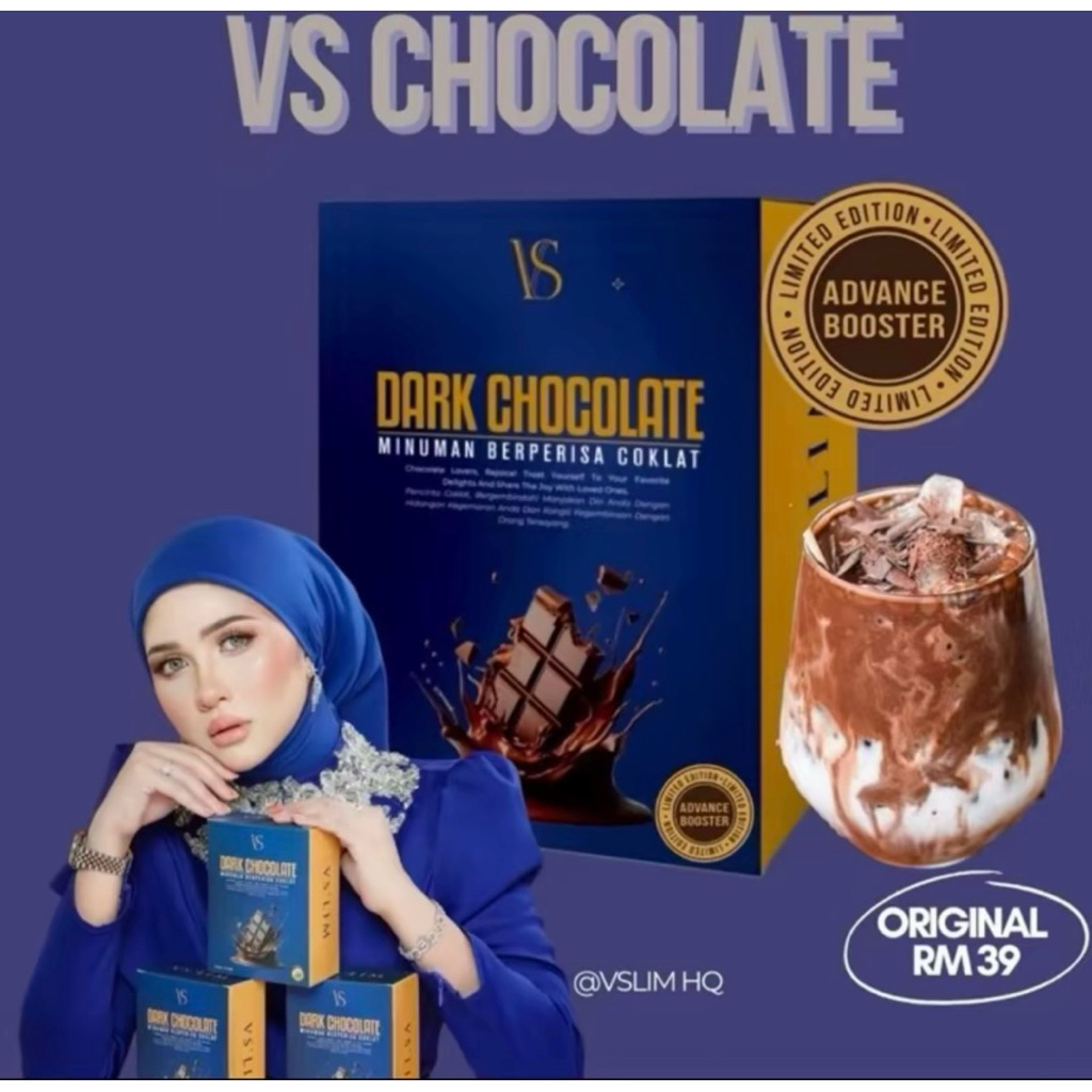 ? HOT ITEM ?VSLIM BOOSTER DARK CHOCOLATE & BUTTERSCOTH ORIGINAL HQ