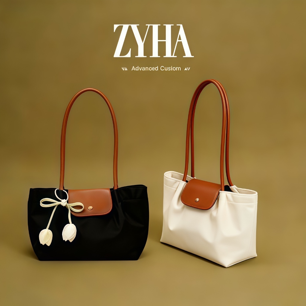 【SUDAH DITAMBAH STOK】ZYHA Korean Version Retro Tote Bag Large Capacity Shoulder Bag Summer Ladies Bag Luxury Designe-159