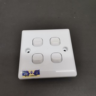 【 STOCK CLEARANCE - 50% 】 SWITCH  / ON OFF SWITCH  4GANG / 5GANG SIRM APPROVED GCE /LWD