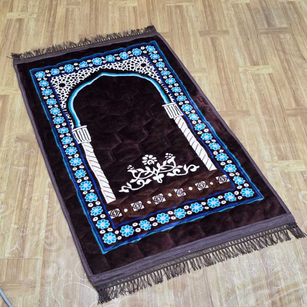 Sejadah Gebu bercorak  Tebal Besar  King Size murah Ready stock sejadah  gebu Cuci Kering Polyester Prayer Mats