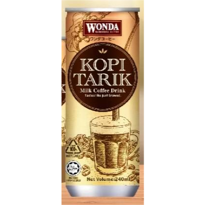 Wonda Coffee Latte/Coffee Mocha/Extra Presso/Kopi Tarik/Original 240ml x 4 cans cluster