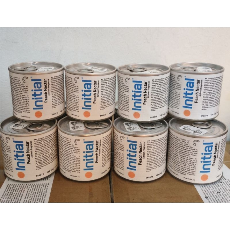Peach Nectar Tin by INITIAL - Long-Lasting 100ml Sponge Liquid Air Freshener for Car & Home