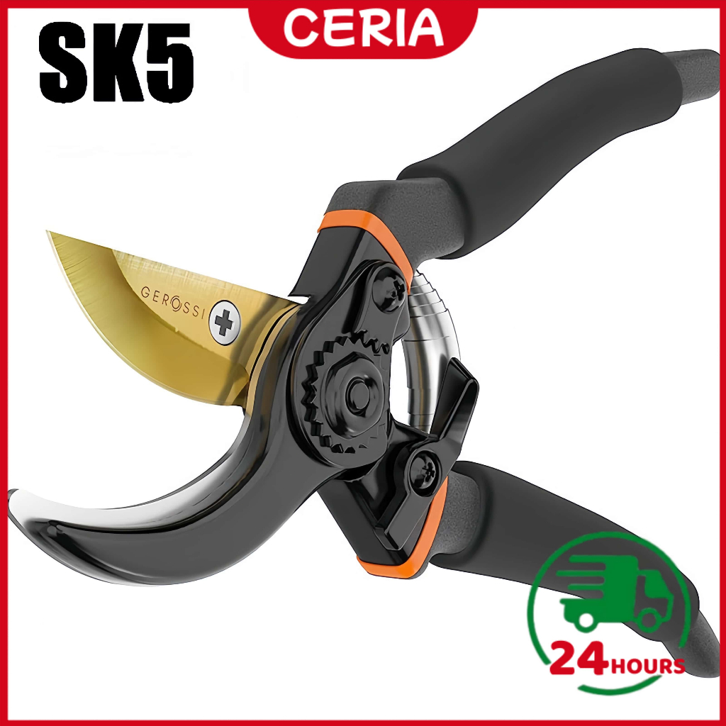 【24h】Pruning Shears Garden Scissors Tree Cutter Plant Scissor Clip Pruning Shears Trimmer Cutter Gunting Pokok Bunga