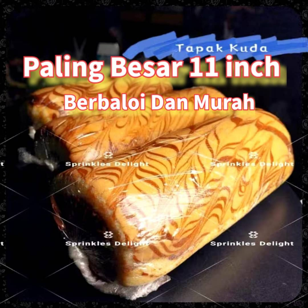 KEK TAPAK KUDA 11 INCI By Sprinkles Delight ORIGINAL BRUNEI PREMIUM GEBU & SEDAP