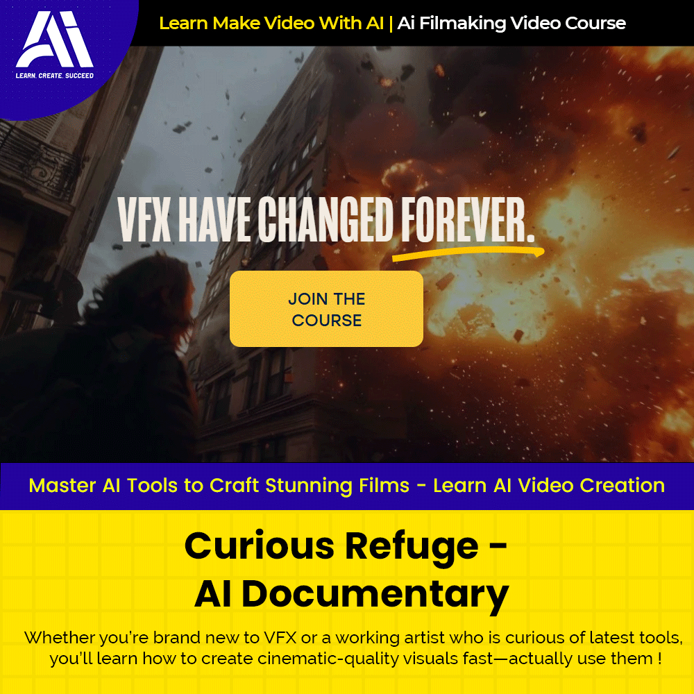 Video Course - Curious Refuge - AI VFX |  Ai Make Video | Make Video With AI