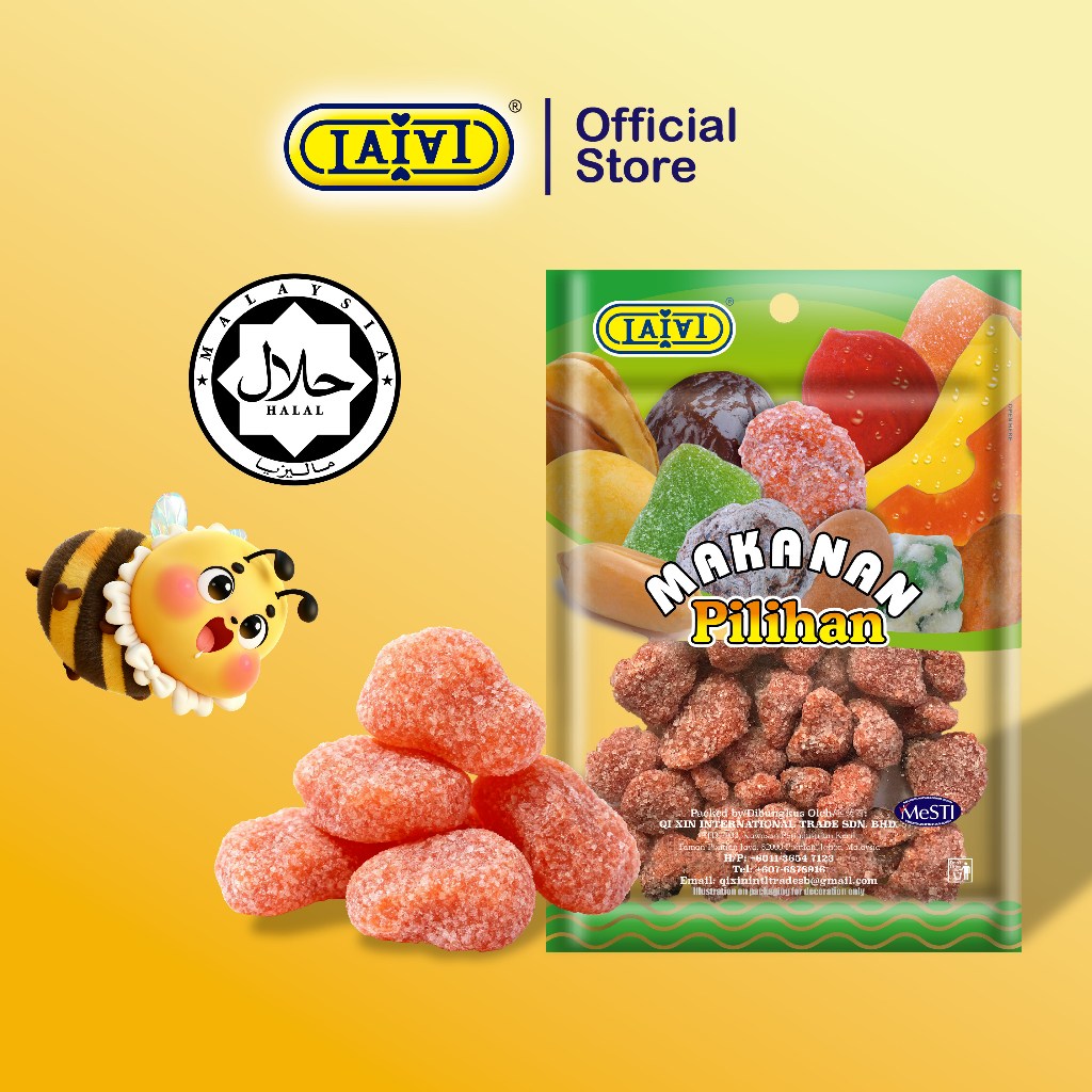Gula Asam | Tamarind Sweets LAIAL Makanan Pilihan 亚三糖酸角糖罗望子蜜饯果脯软糖小吃酸甜休闲零食 100g