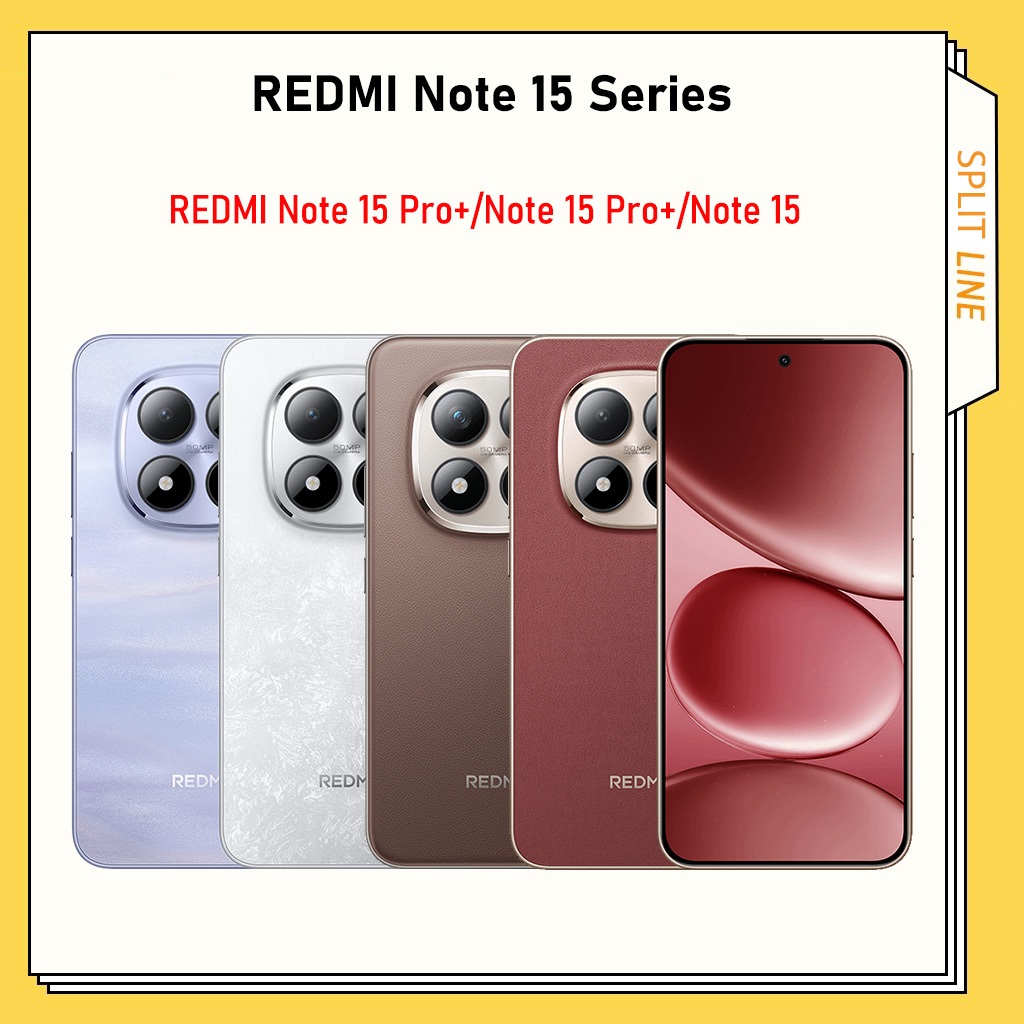 Xiaomi REDMI Note 15 Pro+ Redmi Note 15 Pro Plus Snapdragon 7s Gen 4 Redmi Note 15 Pro Redmi Note 15