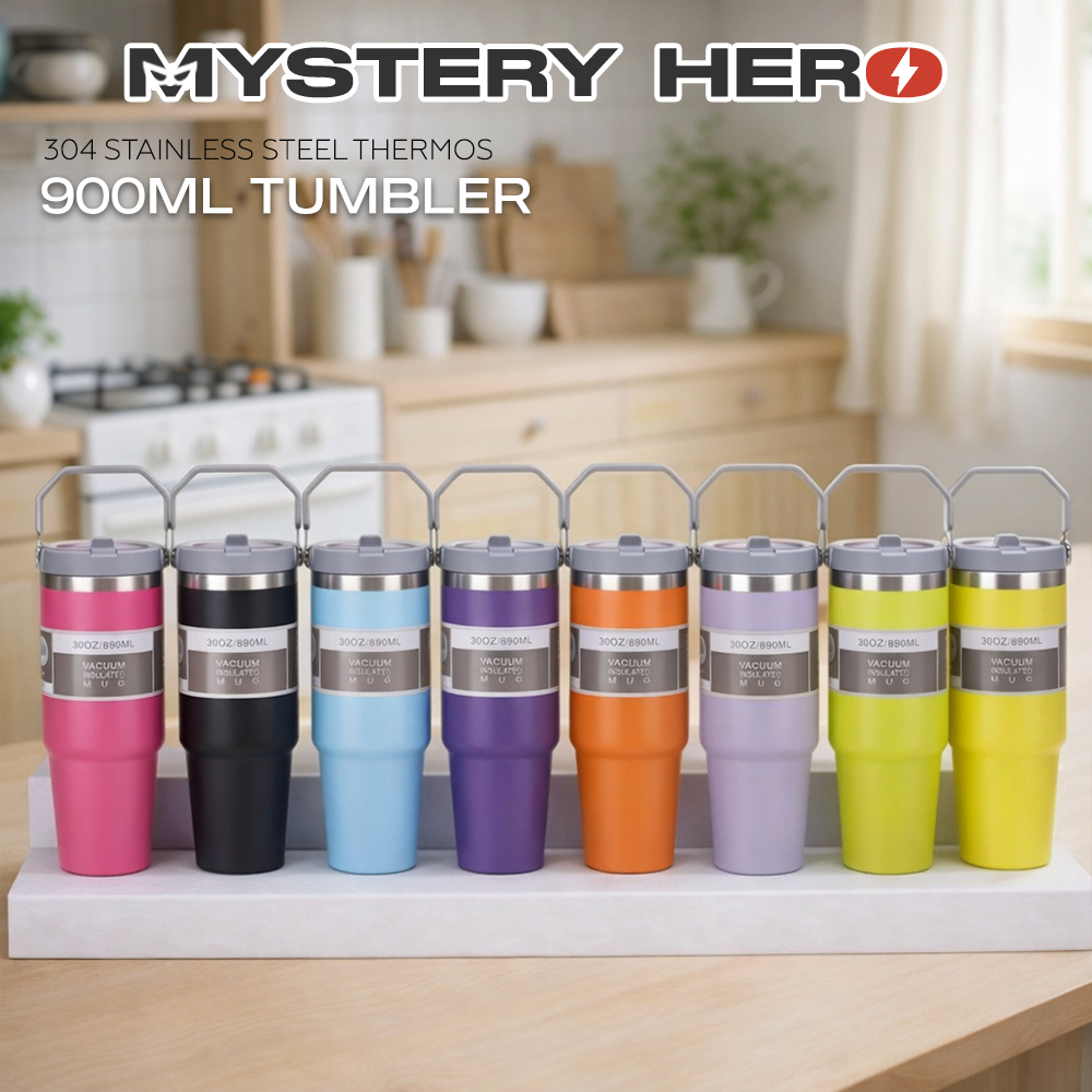 MysteryHero 304 Stainless Steel Handheld Thermos Bottle Insulated Vacuum Tumbler Hot Cold Thermos Cup Mug Bottle 保温水壶