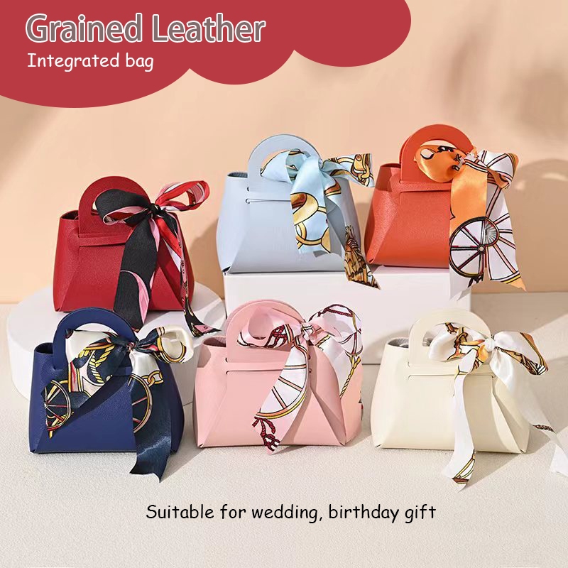 European Style Leather Gift Bag Goodies Bag Doorgift Bag Wedding Kahwin Christmas Gift Bag Kotak Telur Bag