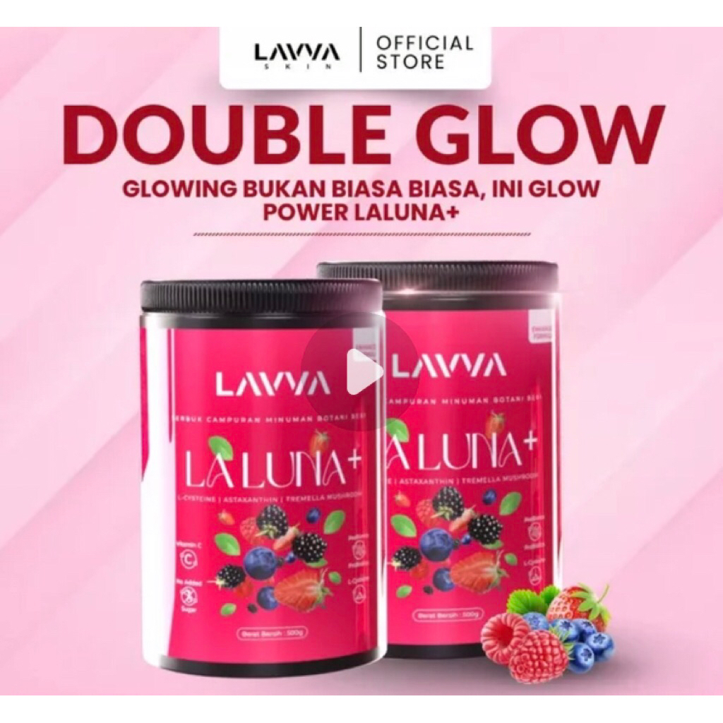 LAVVA LA LUNA MIX BERRY “ MİNUMAN PRACAMPURAN BOTANI SERBUK BERI BIRU DENGAN PROBIOTIC