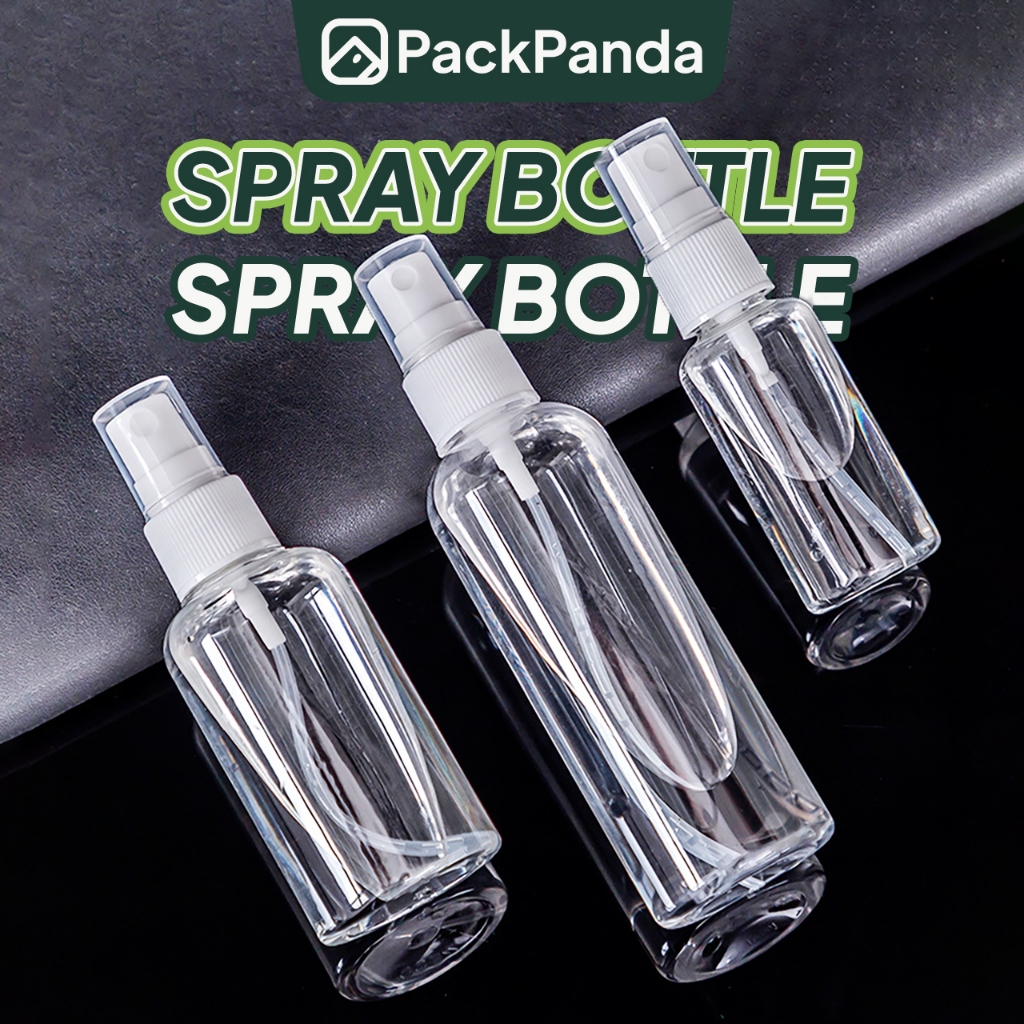 Spray Bottle Transparent Plastic Travel Botol Kosong Penyembur Air Container Pakej Isi Cecair