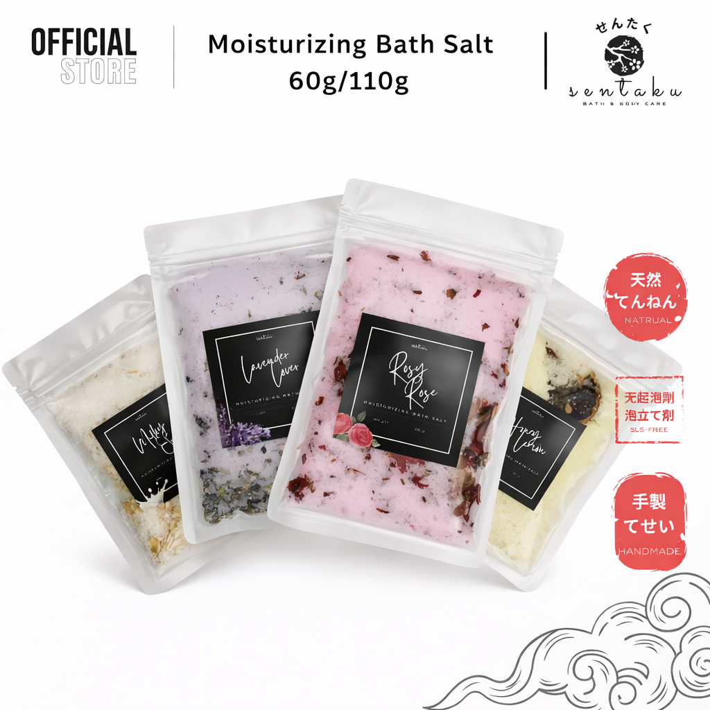 🌸SENTAKU🌸 100% Handmade Bath Salt for Body & Foot 60g/110g 泡澡 足浴 浴盐