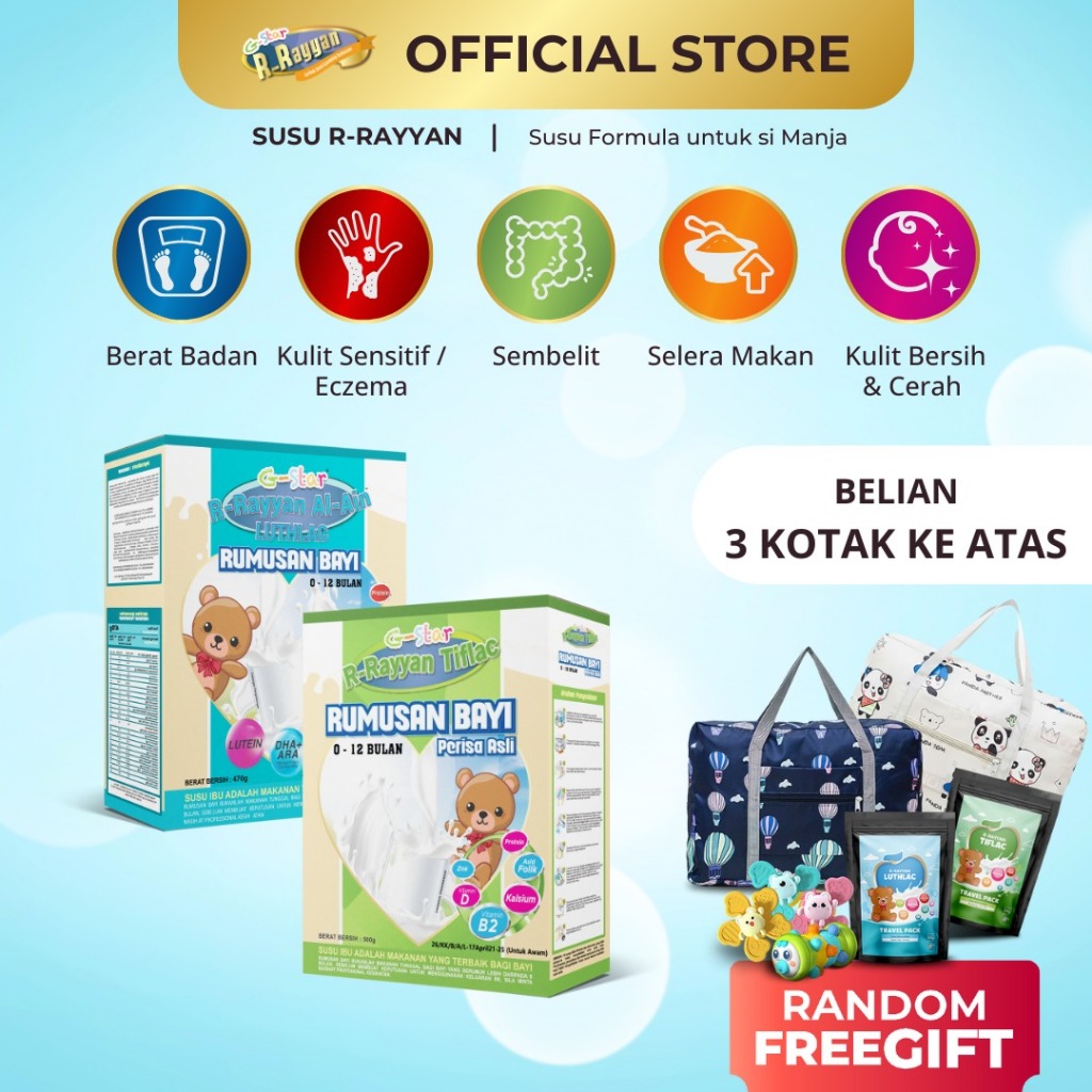 READY STOK R RRAYYAN Susu Kambing untuk anak Naik Berat Sembelit Ekzema 480gm