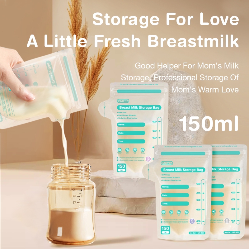 Dr.Isla Baby Milk Storage Bag Warm-Sensitive Color-Changing Milk Storage Bag(30 Pcs/150ml) MSB05X
