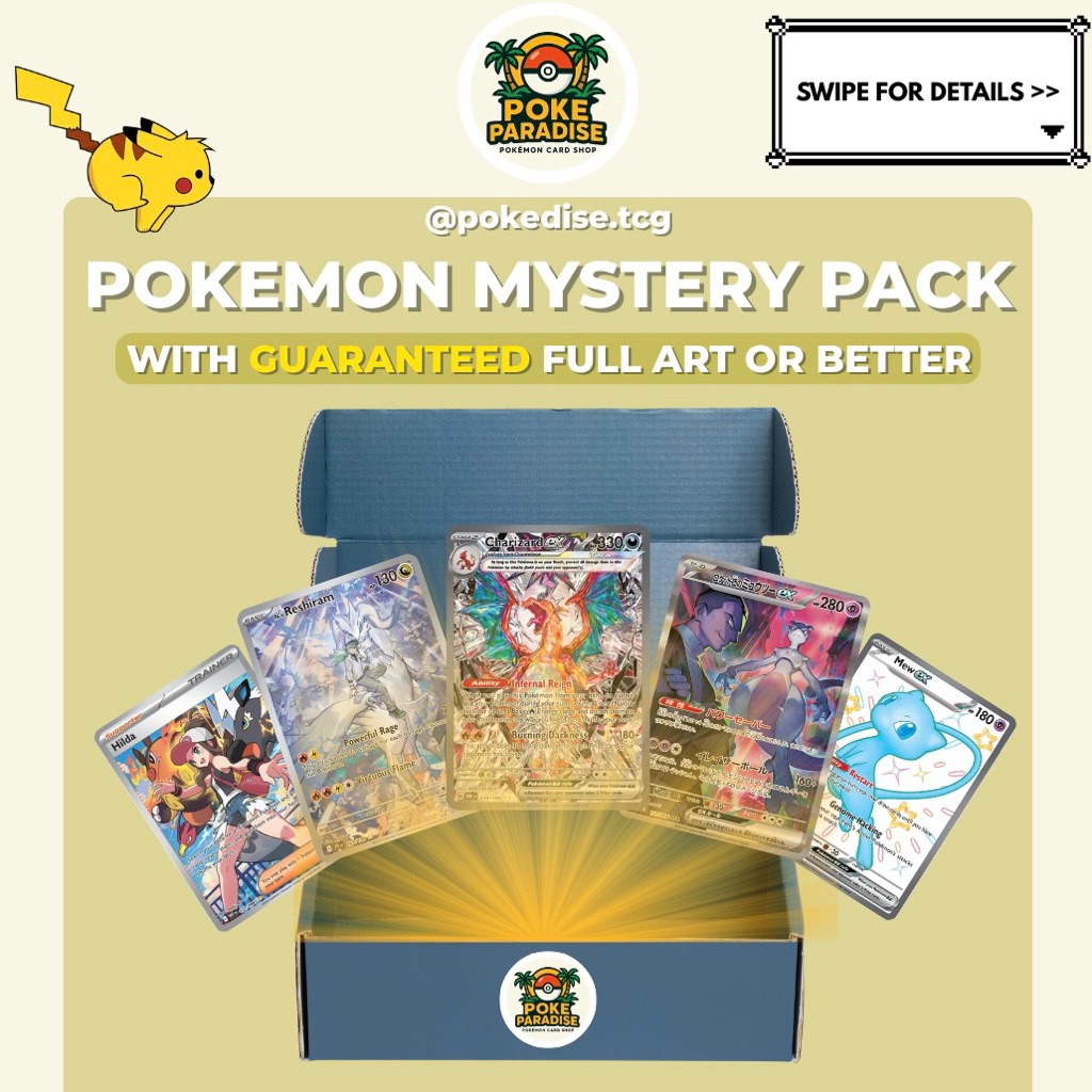Pokemon Card Mystery Pack By PokediseGUARANTEED HITS- Pokemon TCG