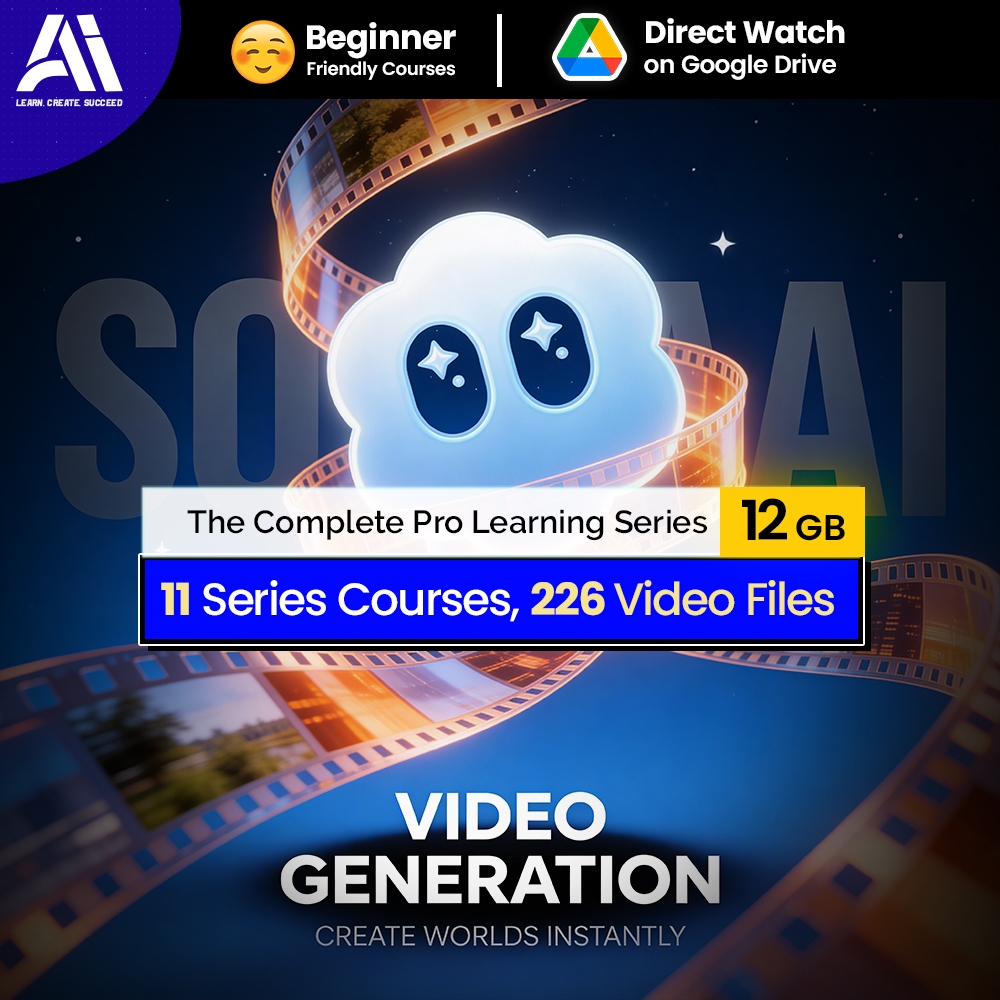 226 SORA Ai Video Course | Ai Filmaking With SORA ai | Learn SORA Ai Video Lesson | 11 Set Sora AI Mastery Video