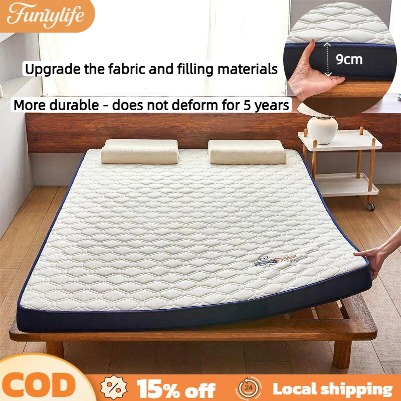 Luxury Hybrid Mattress - Memory Foam & Spring Support Single/Double/Queen/King Orthopedic Relief for Couples