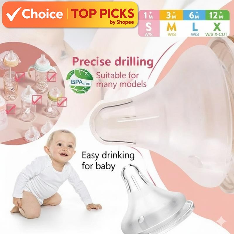 Pigeon Baby Nipple Soft Teat – Wide Neck | Anti-Colic | BPA Free