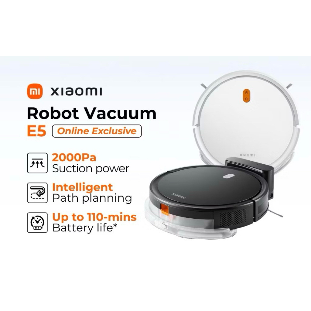 Xiaomi Robot Vacuum E5 (Vakum Robot Pintar 2000Pa)