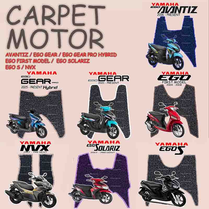 CARPET YAMAHA MOTORCYCLE AVANTIZ / SOLARIZ / EGO S / EGO FIRST MODEL / EGO GEAR 125 / EGO GEAR PRO HYBRID / NVX (18mm)