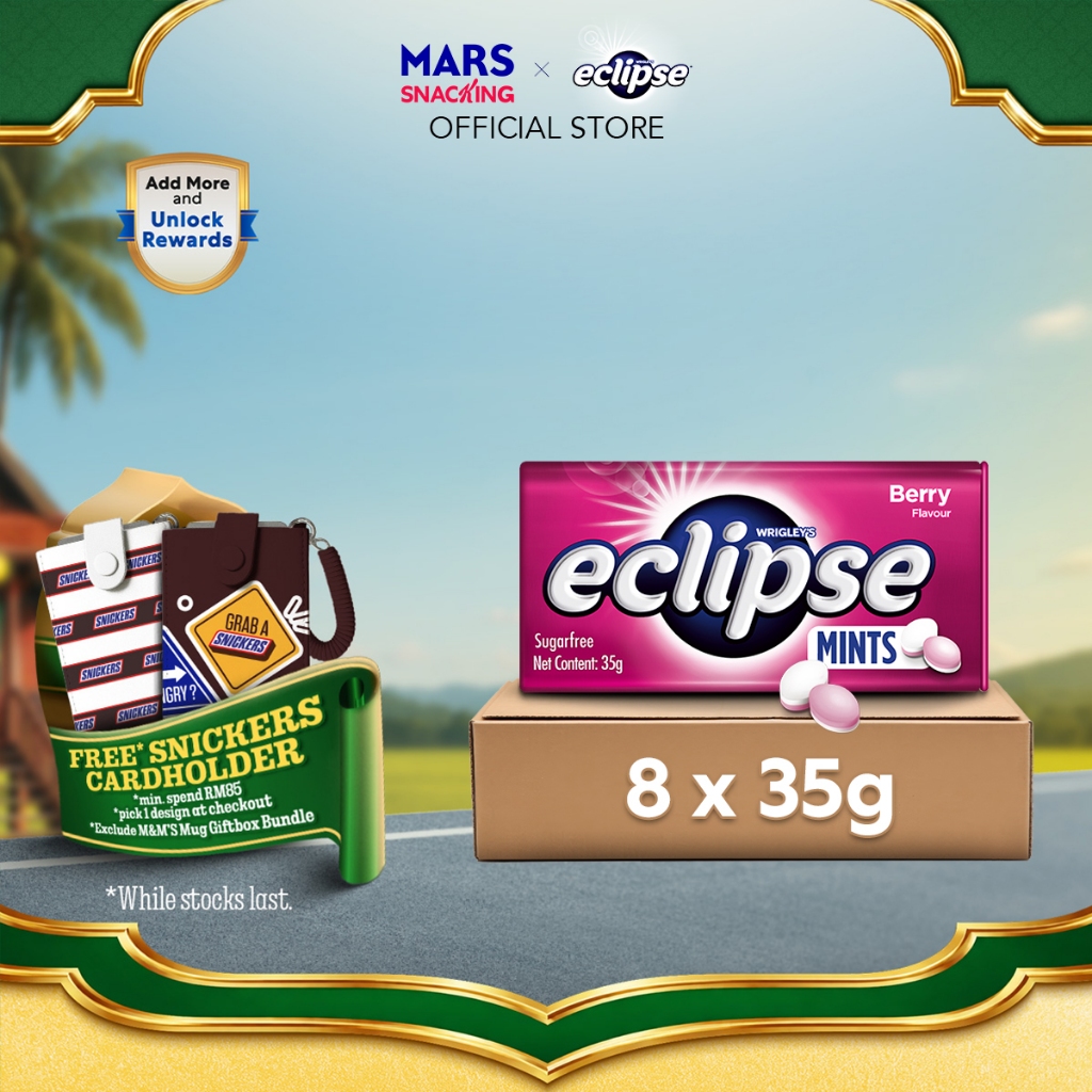 [Bundle of 8 Outer Deals] Eclipse Assorted Flavour Tins Candy / Sugar Free/ Snacks