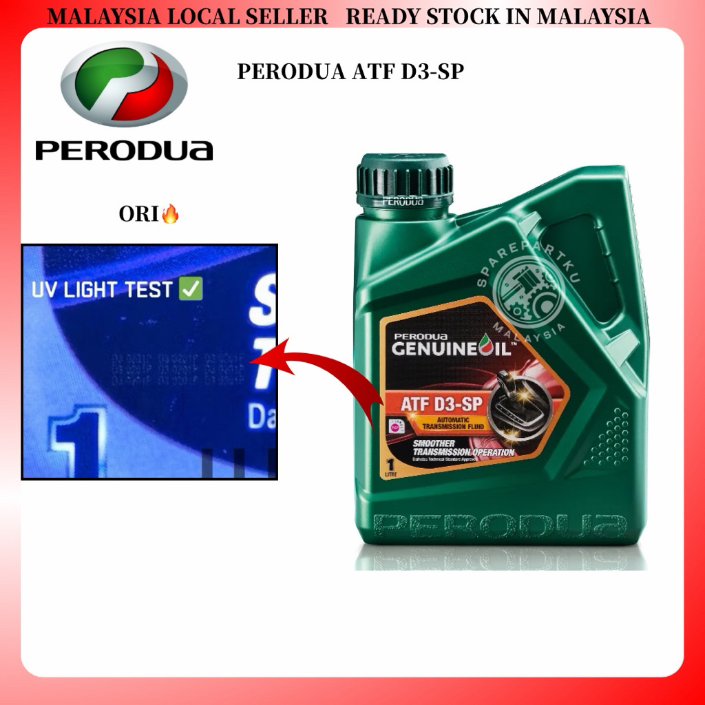 ORI NEW PERODUA MINYAK ATF GEARBOX MINYAK AUTO ATF OIL PERODUA PROTON TOYOTA HONDA NISSAN MAZDA SUBARU HYUNDAI KIA