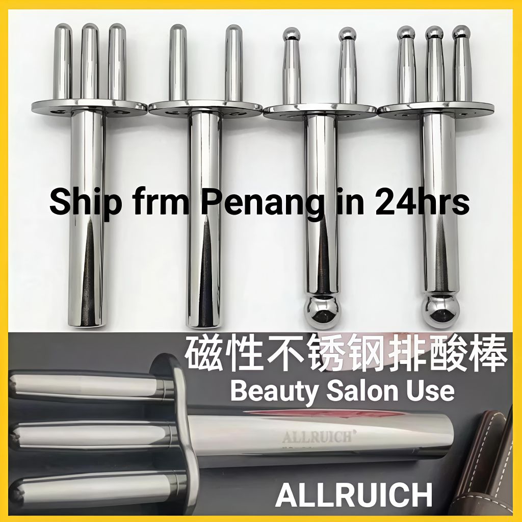 Allruich Deep meridian massage forks magnetotherapy acid discharge magnetic tools Stock Penang排酸棒直头三叉/小蛮腰三叉经络排毒排酸槟城现货