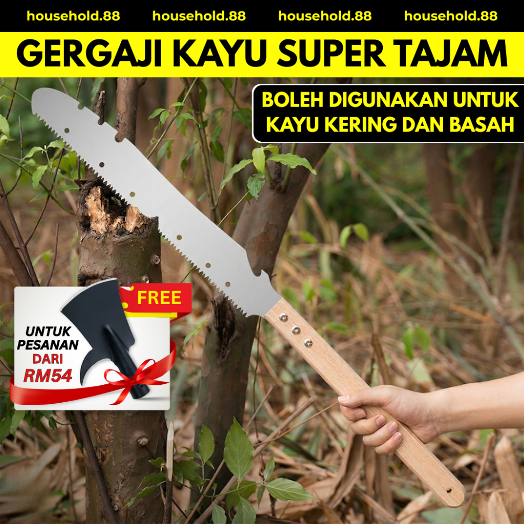 Gergaji kayu super tajam SIRHINO keluli SK5 jepun, gergaji tangan profesional untuk penebang, petani, gardening tools