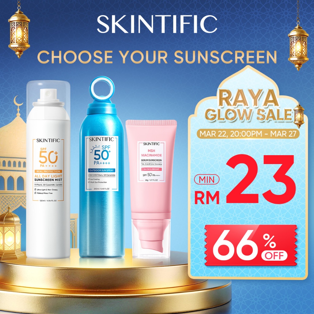 SKINTIFIC Physical Sunscreen Spray SPF50+PA++++ UV Protection | Oil Control,Brightening,Repair,Soothe,Oil/Acne/Sensitive