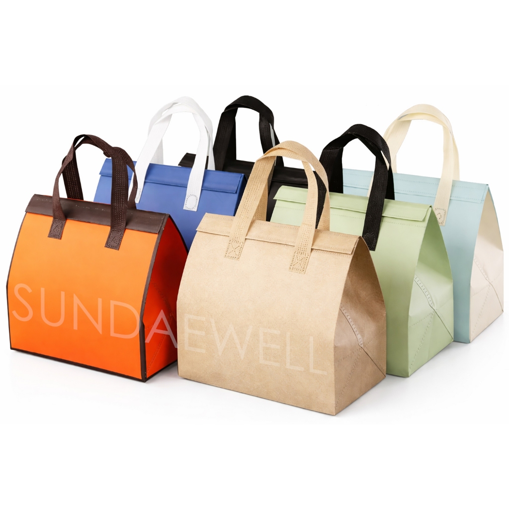 Food Drinks Insulation Bag Gift Goodies Delivery Cooler Storage Keep Warm 保温袋 Tahan Suhu Picnic Ice Cream Sejuk Panas
