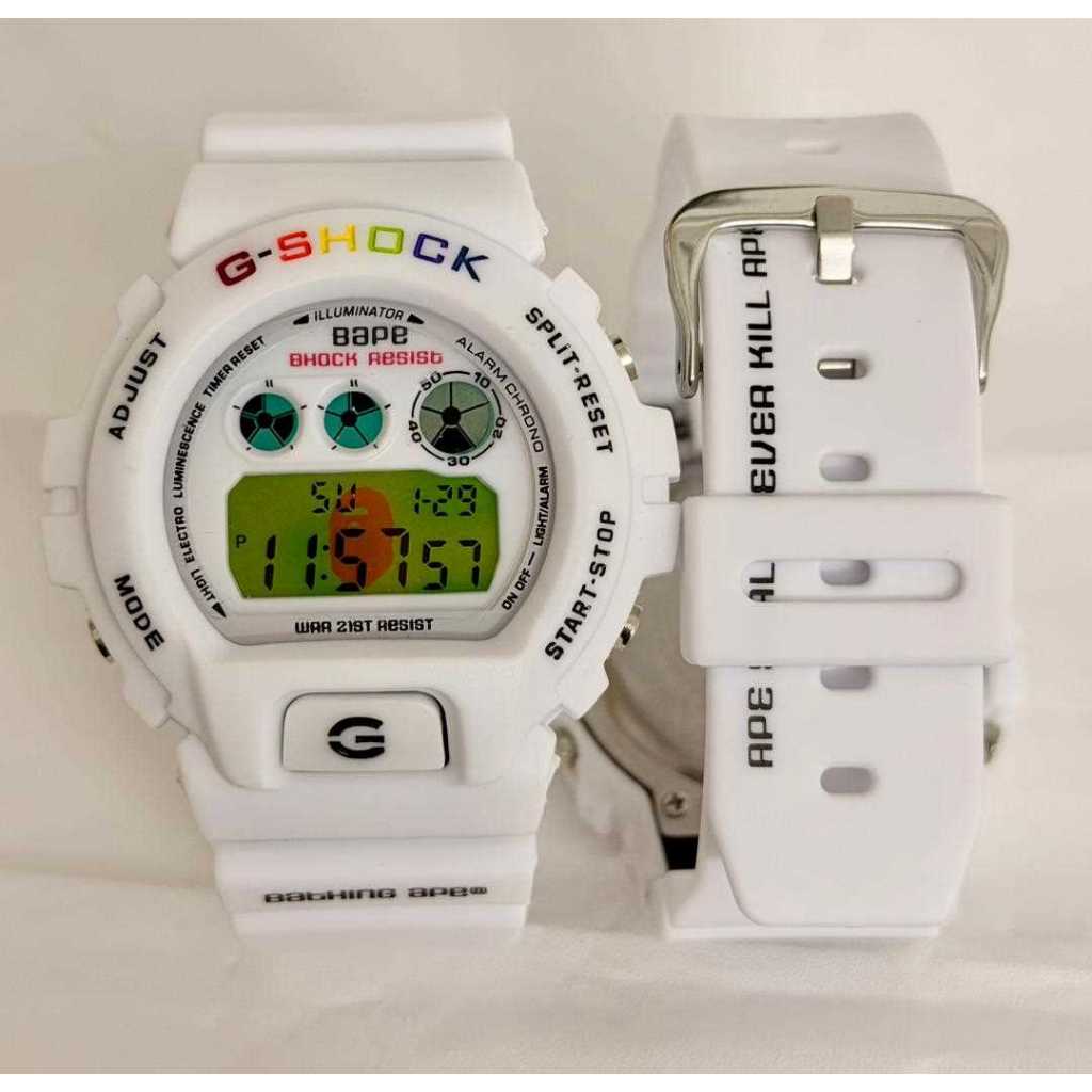 )gsk % Original Japan Made G-shock DW 6900 Purple CC6 Sports Watch Full Set With Paper Bag