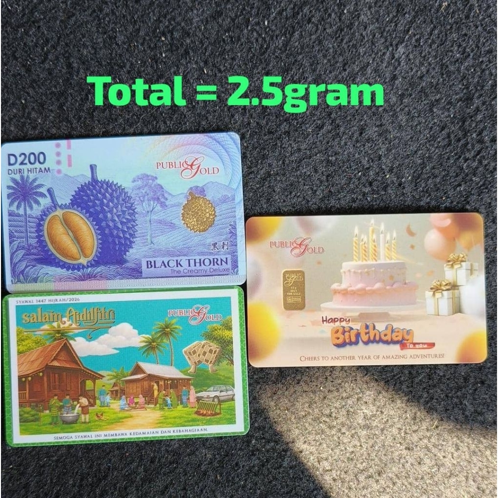 combo gold bar 2.5gram 999.9