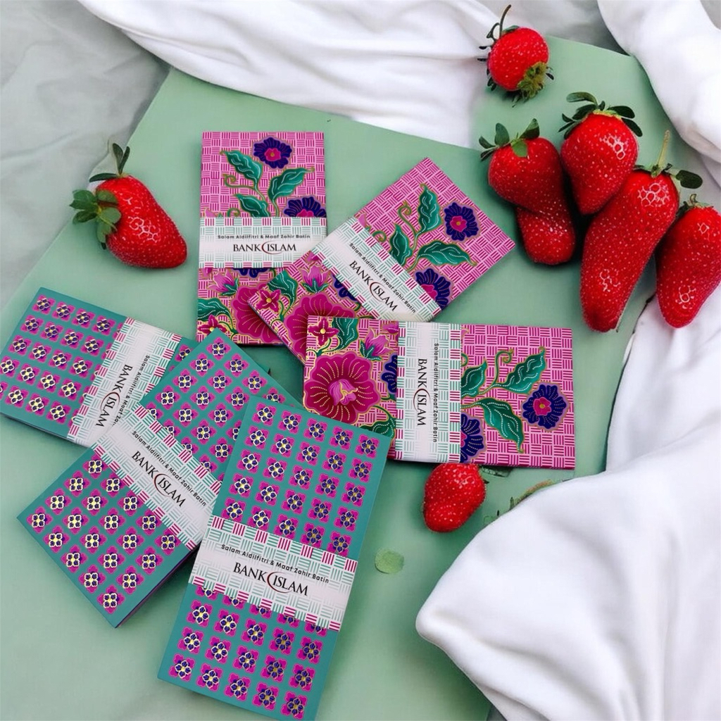 PREMIER WEALTH COLLECTORS FAVOURITE MALAYSIA VIRAL MONEY ENVELOPE SAMPUL RAYA ANGPOA STRAWBERRY MATCHA