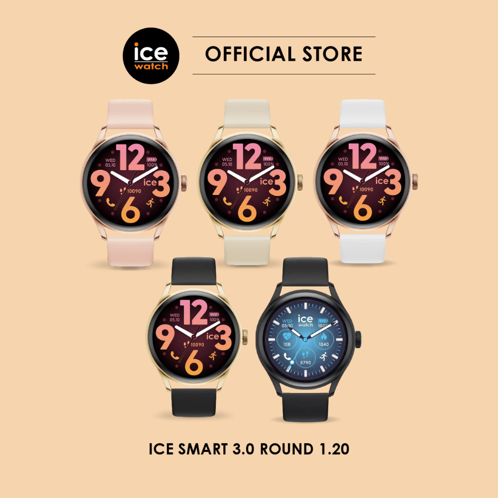 Ice-Watch ICE smart 3.0 round 1.20 | Bluetooth | GPS | Fitness Tracker | Stress & Health Monitoring | Lifestyle