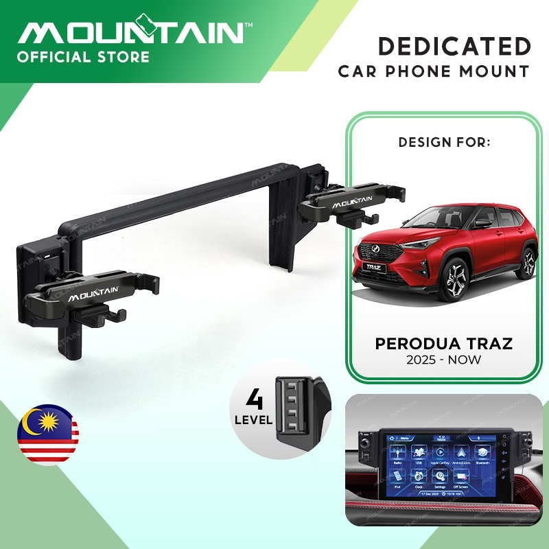 - MOUNTAIN Car Phone Holder Dedicated Mount Accessories Gear Up Teras D66B X/H Aksesori Kereta Car