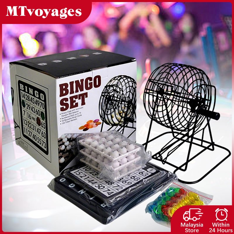 Bingo Game Set Bar Table Party Table Bar Lottery Machine Family And Party Games