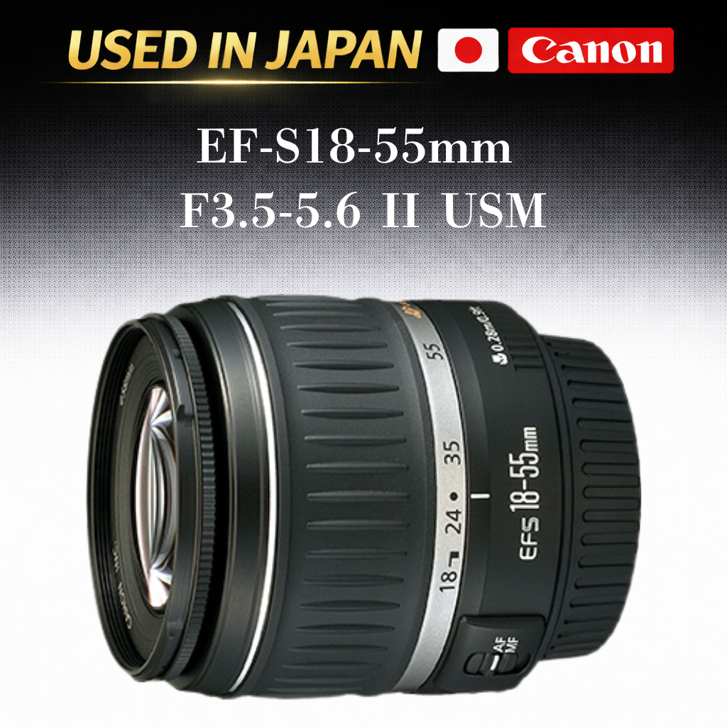 Pre-loved Canon EF-S 18-55mm F3.5-5.6 II USM Lens Direct from Japan #