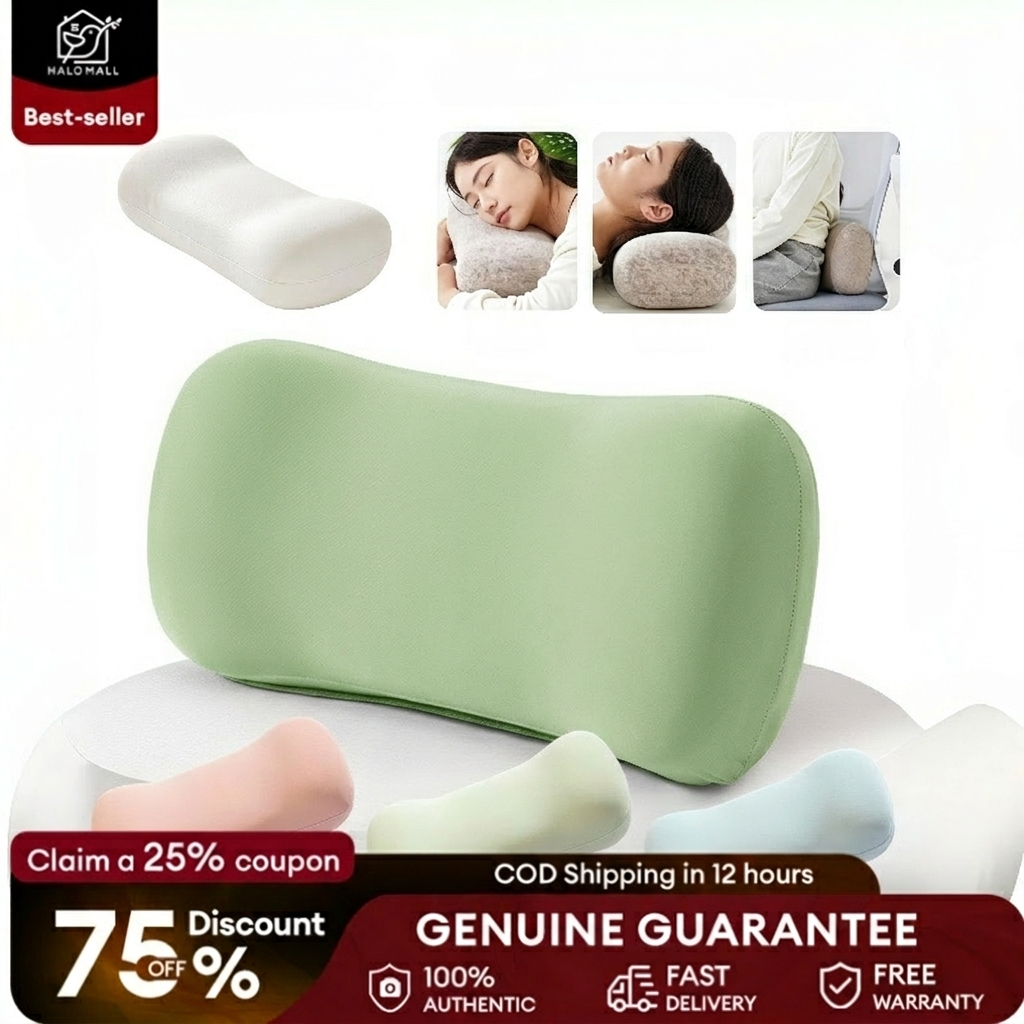 Cooling Ice Silk Memory Foam Pillow Ergonomic Neck Support for Sleeping Office Lunch Break Waist Cushion Bantal Peluk