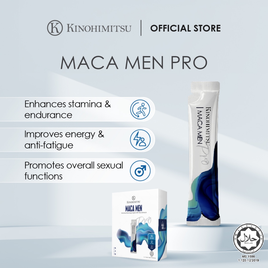 Kinohimitsu Maca Men Pro 25g | Men’s Energy Booster, Stamina & Vitality Support Drink