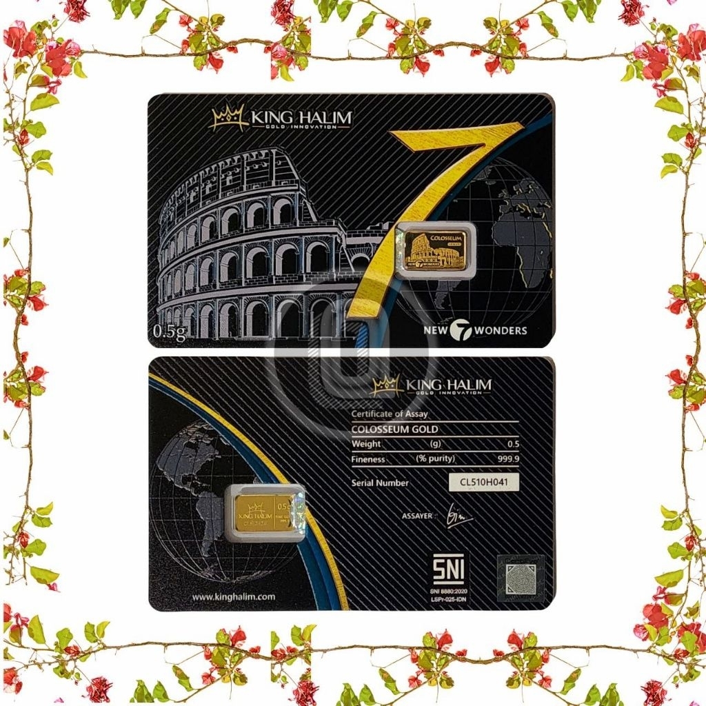 0.5g Gold Bar – King Halim New 7 Wonders Edition Au 999.9&hellip;