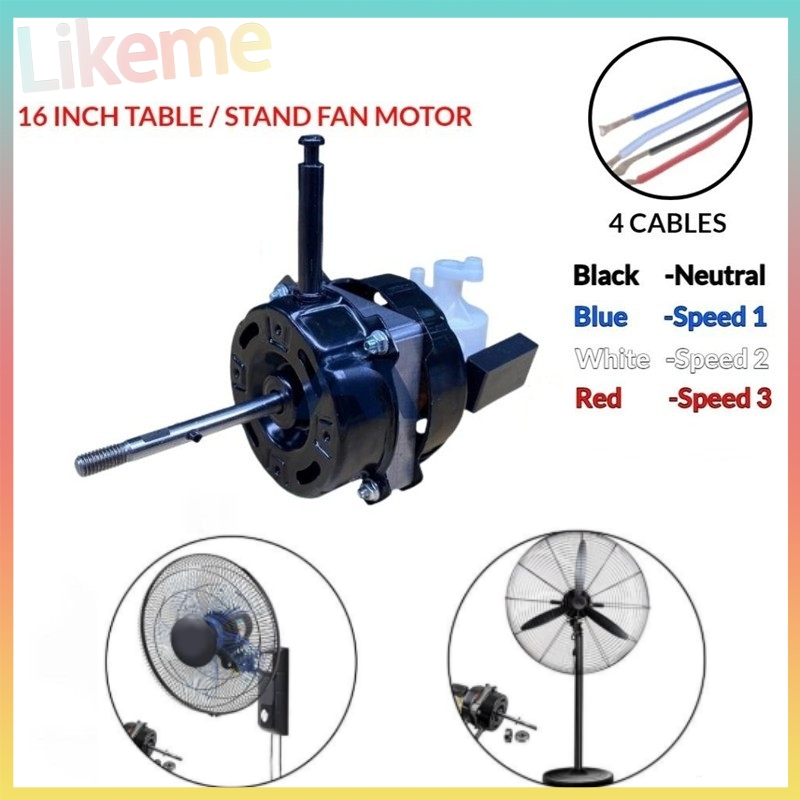 Universal 16 Inch Double Bearing 16" Table Fan Motor / Stand Fan Motor Midea Elba Fan Motor Motor Kipas