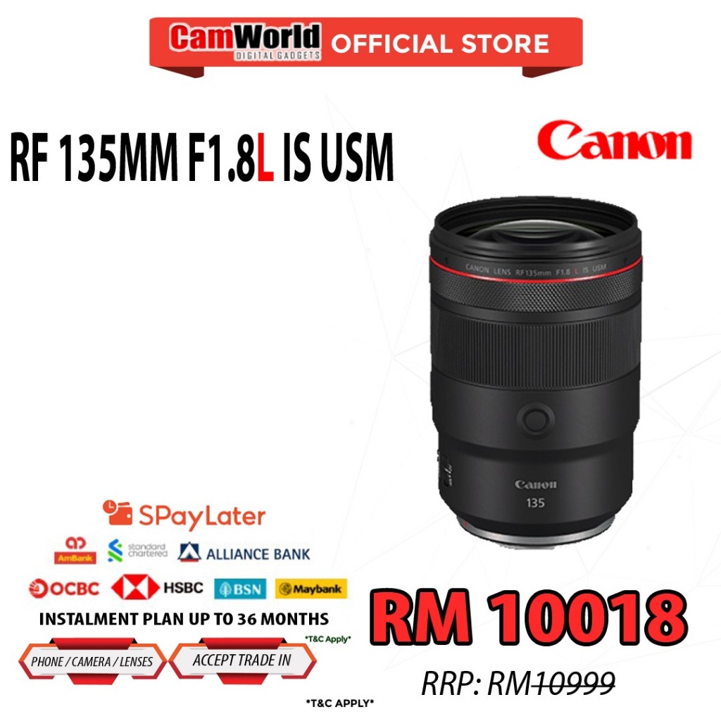 CANON RF 135MM F1.8 IS USM CANON MALAYSIA
