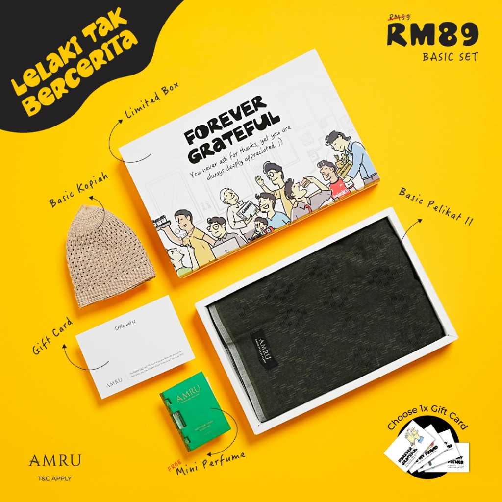 AMRU LTB Basic Set Hadiah Gift Hari Bapa Fathers Day Untuk Ayah Suami Kawan Birthday Kahwin