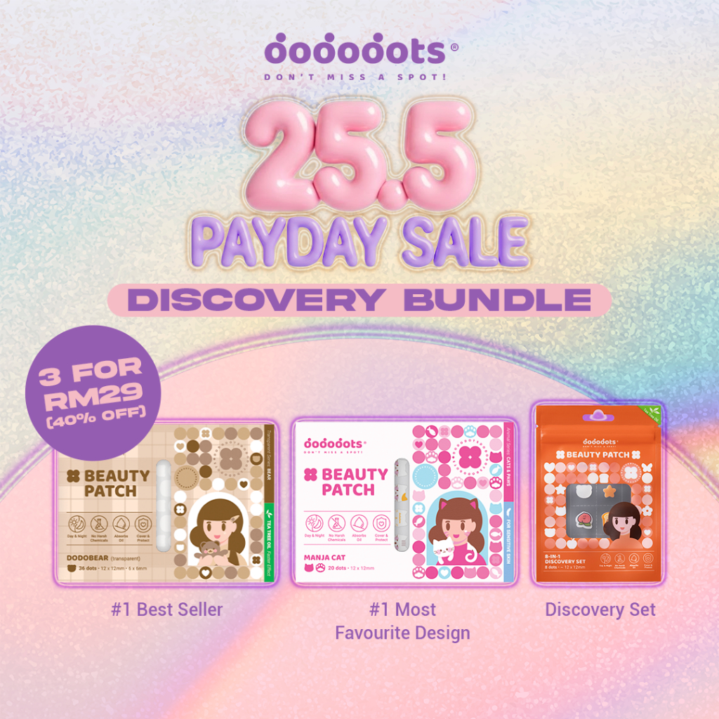 [EXCLUSIVE: 3 FOR RM29] Discovery Bundle - Dodobear, Manja Cat, Discovery Set | 40% OFF | Dododots Pimple Patches
