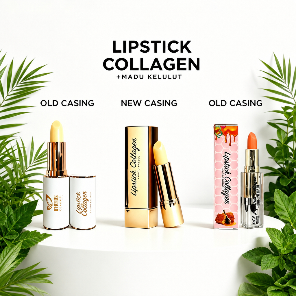 Dherbs Delima Lip butter | Lipstick Collagen Plus Madu Kelulut New pack / Old Pack