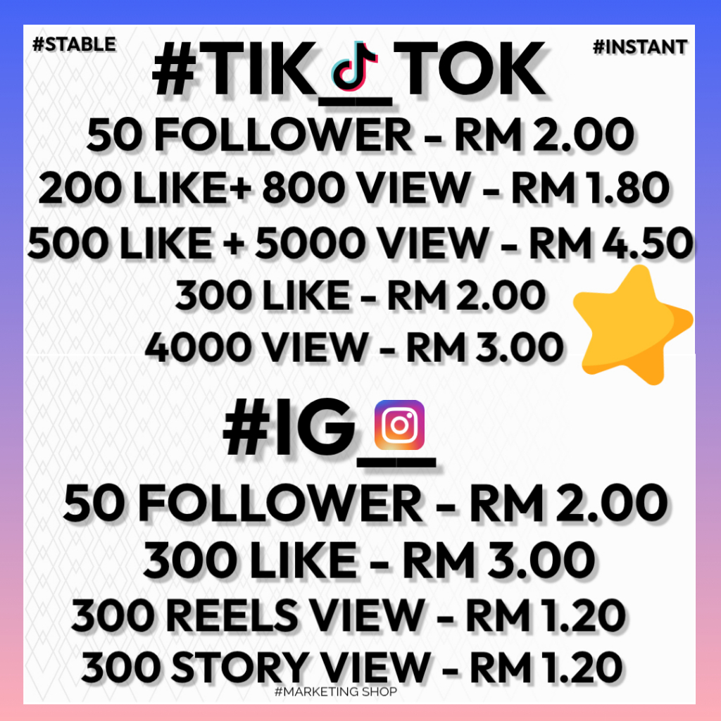 [ NEW Premium ] TT_Instagram_IG_Like_View_New_Version1692_Tiktok_Follower_Quality