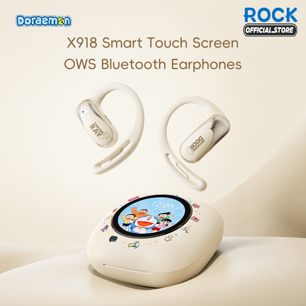 Rock Doraemon OWS Bluetooth Earphone X918 with Smart Touch Screen